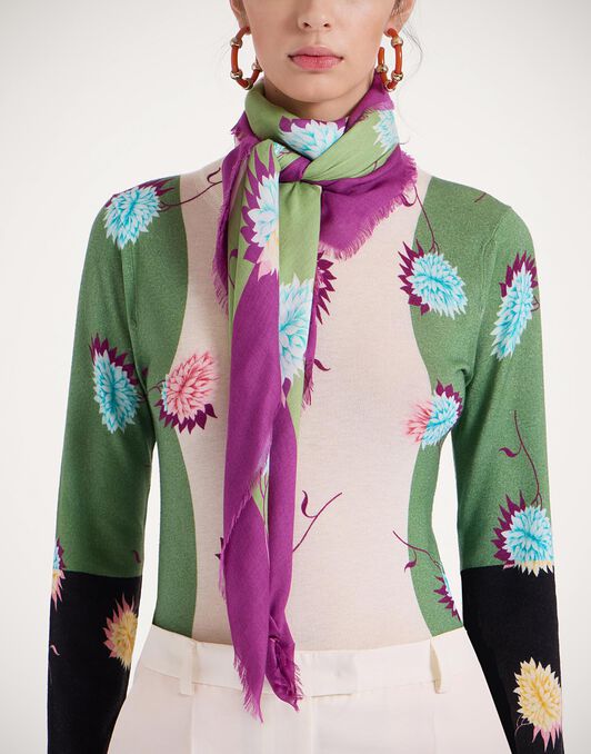 Foulard 120 La DoubleJ: Derby Placée Multicolor SCA0049MOS001