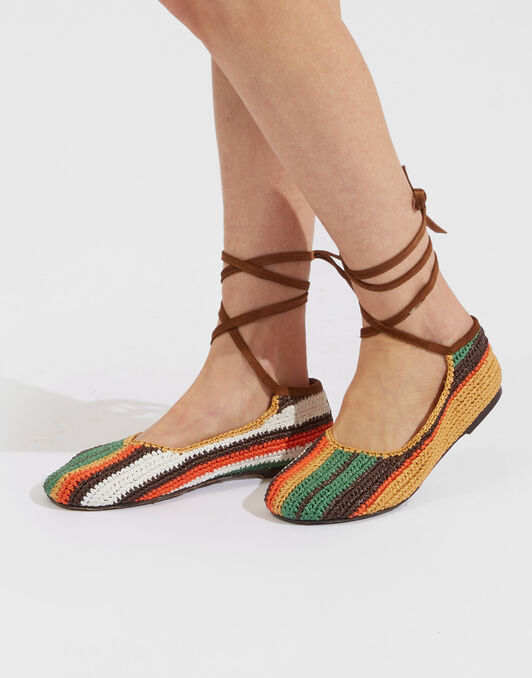 Ballerina Flats La DoubleJ: Multicolor Cioccolato Ballerina Flats La DoubleJ: Multicolor Cioccolato SHO0077FOD001