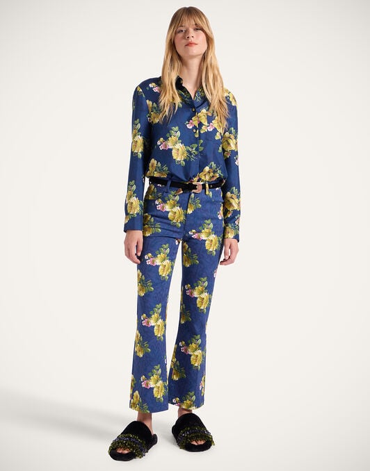 The Cropped Flare Jean La DoubleJ: Riptide Midnight Blue The Cropped Flare Jean La DoubleJ: Riptide Midnight Blue TRO0158COT063