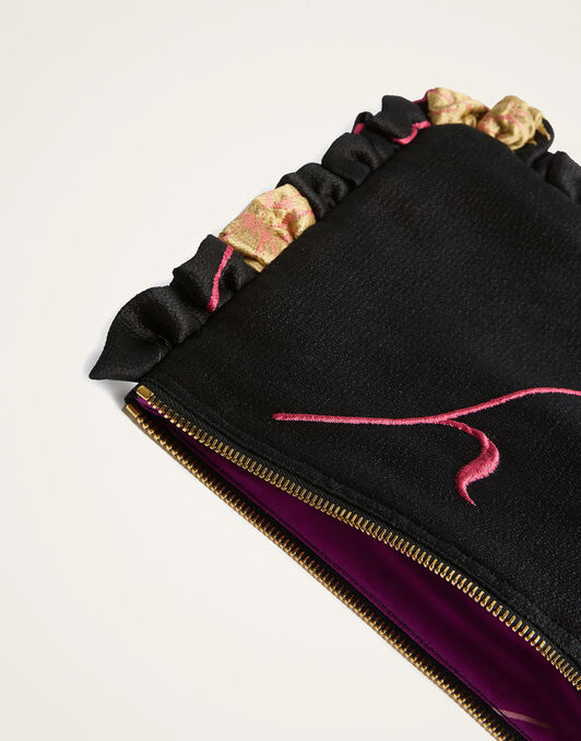 Hand Pochette La DoubleJ: Derby Black BAG0059JCQ108