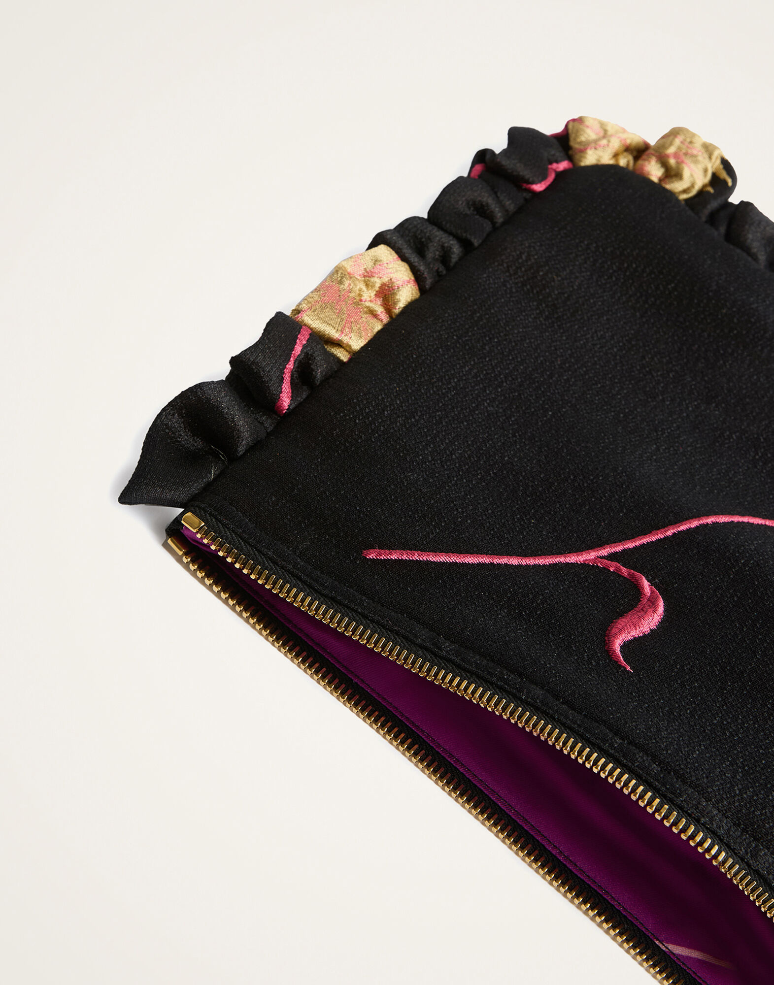 Hand Pochette La DoubleJ: Derby Black BAG0059JCQ108