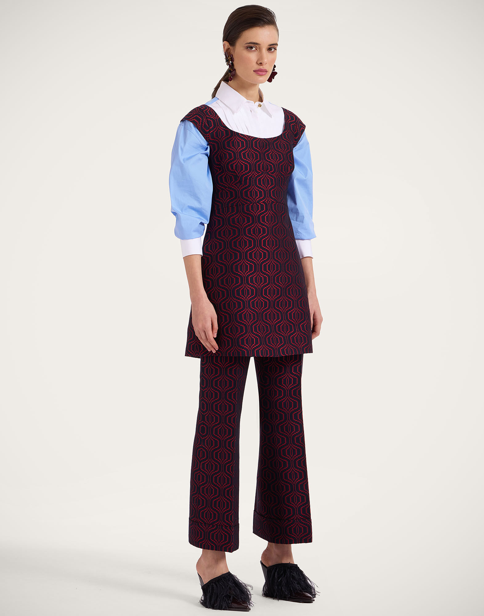 Mini Arabesque Dress La DoubleJ: Pixel Blue Mini Arabesque Dress La DoubleJ: Pixel Blue DRE0833JCQ098