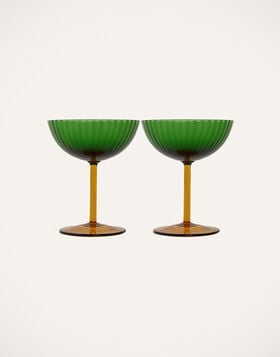 Champagne Coupe Set of 2 La DoubleJ: Verde GLA0012MUR001