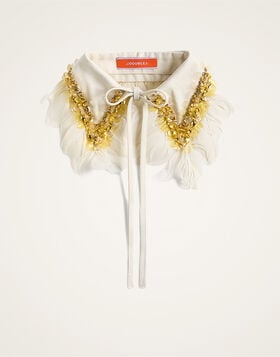 La Scala Collar La DoubleJ: Solid Ecru La Scala Collar La DoubleJ: Solid Ecru SCA0125COT101