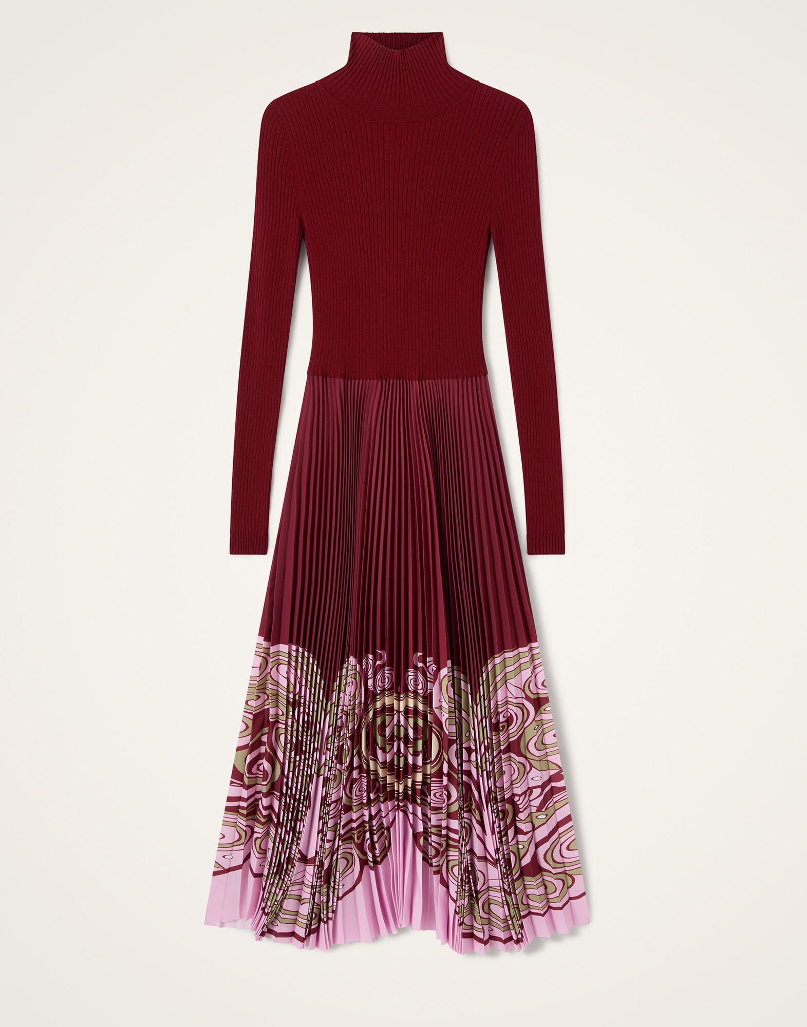 Moondance Knit Dress La DoubleJ: Kells Placée Burgundy Moondance Knit Dress La DoubleJ: Kells Placée Burgundy DRE1017KNI192