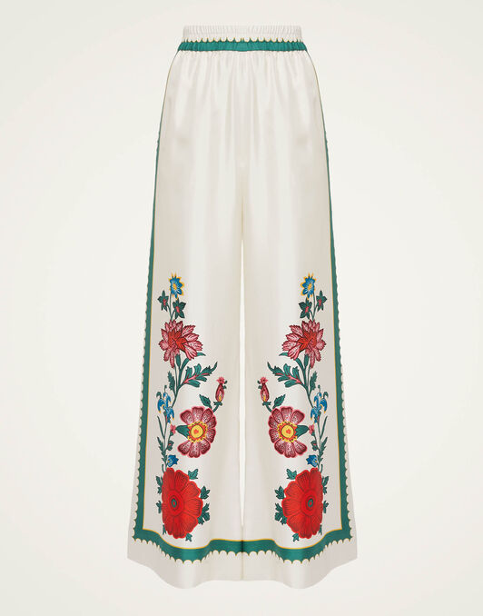 Palazzo Pants La DoubleJ: Dragonflower Placée Multicolor TRO0026SIL006