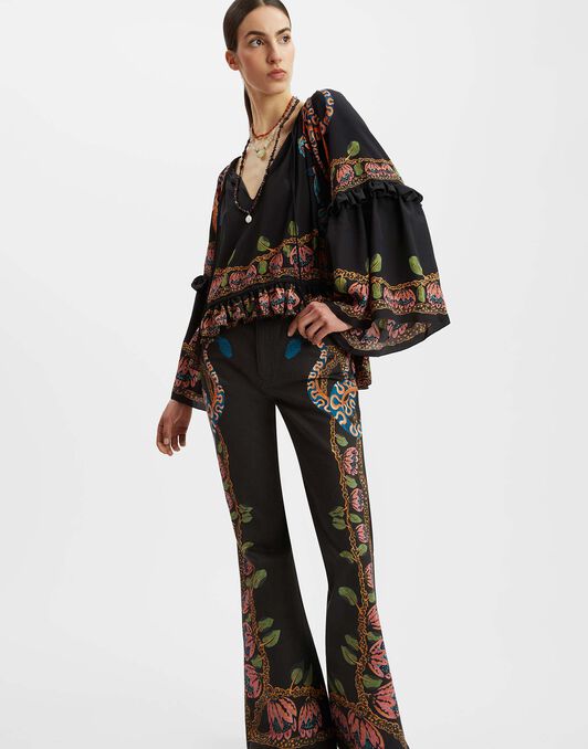 Boho Blouse La DoubleJ: Eve Black Boho Blouse La DoubleJ: Eve Black TOP0132CRE005