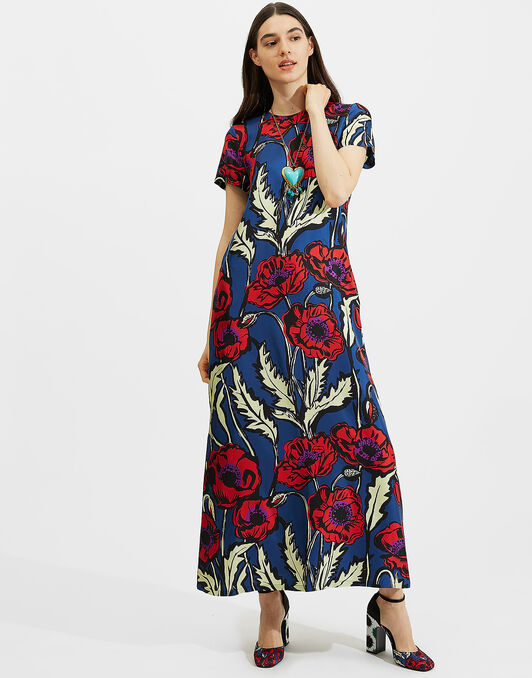 Swing Dress La DoubleJ: Big Blooms Swing Dress La DoubleJ: Big Blooms DRE0001SIL001