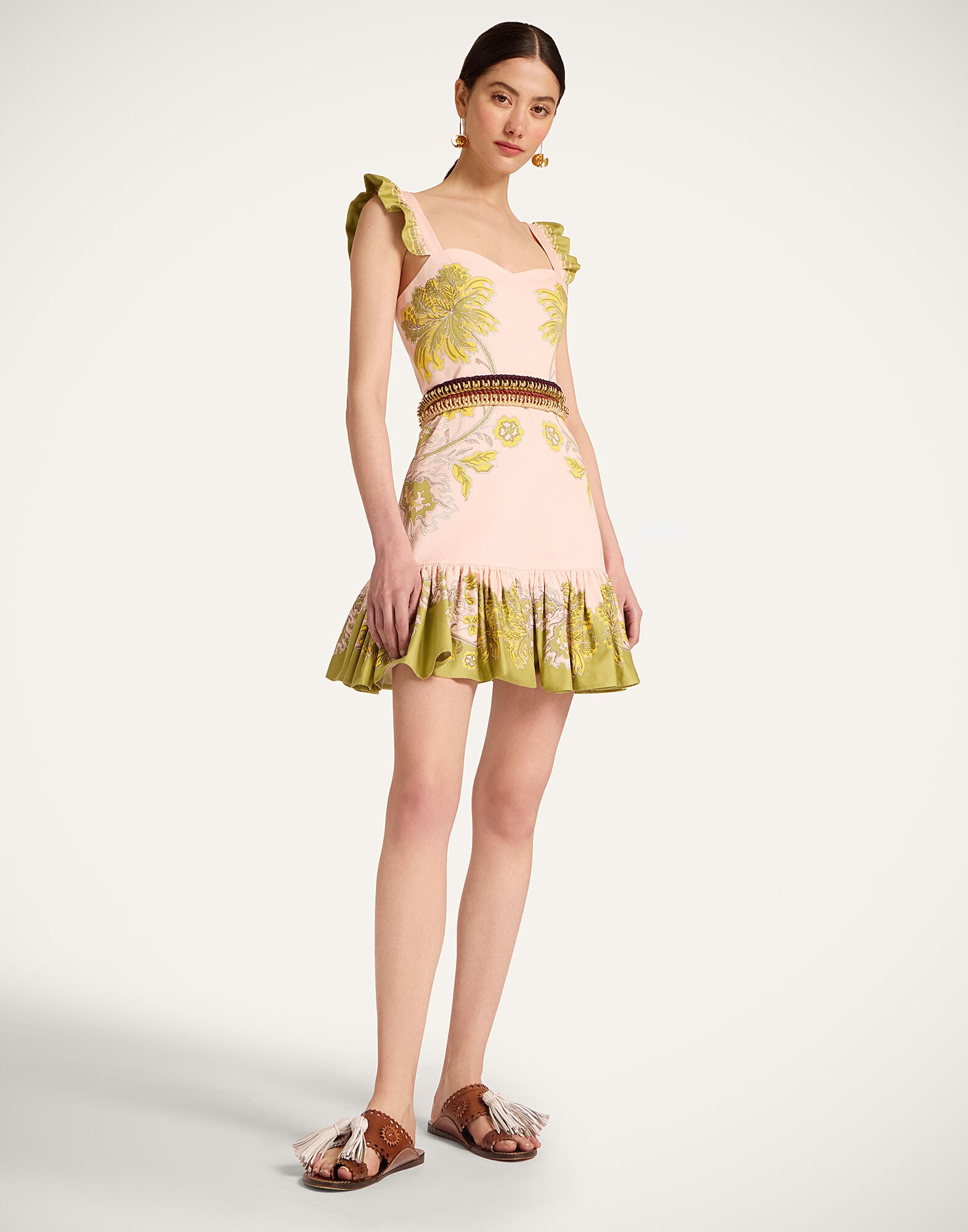 Mini Gingerbread Dress La DoubleJ: Swathe Placée Pink DRE0859COT037