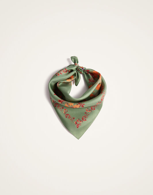 Foulard 45 La DoubleJ: Woodland Placée Camouflage SCA0065SIL001