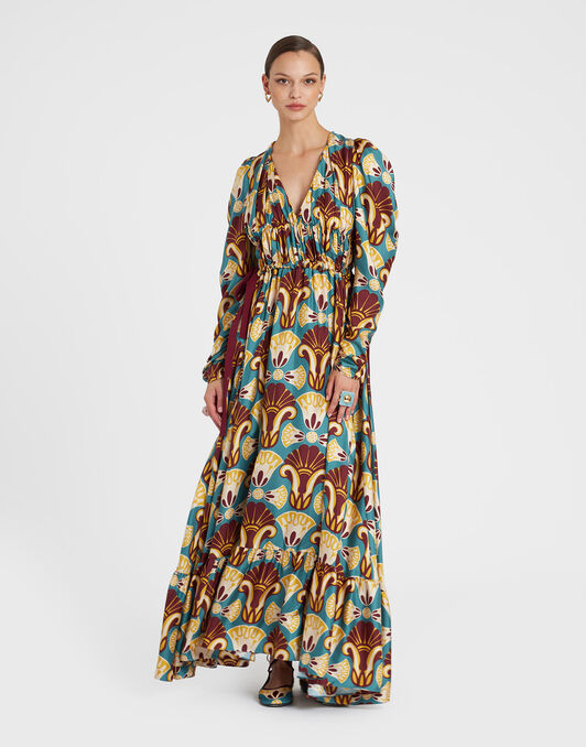 Biennale Long Dress La DoubleJ: Dendera Light Blue DRE0593SIL001