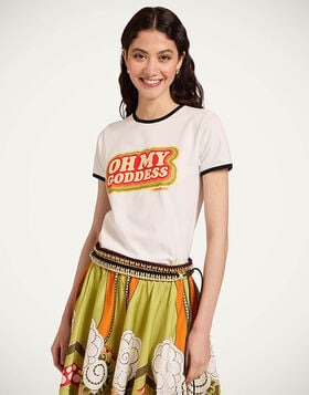 The Cu-Tee Crop La DoubleJ: Solid Ecru TSH0068JER076