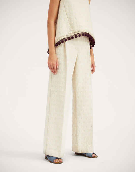 Loose Pants La DoubleJ: Creamy TRO0113JCQ076