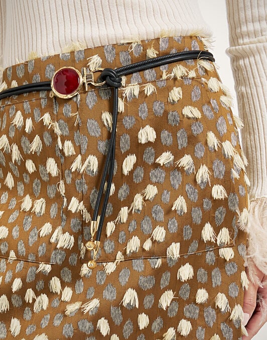 Short Skirt La DoubleJ: Spots Caramel Short Skirt La DoubleJ: Spots Caramel SKI0171JCQ155