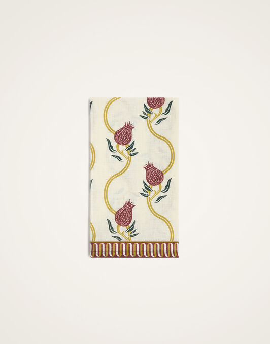 Large Napkins Set of 2 La DoubleJ: Melograno Placée Ivory NAP0017LIN015