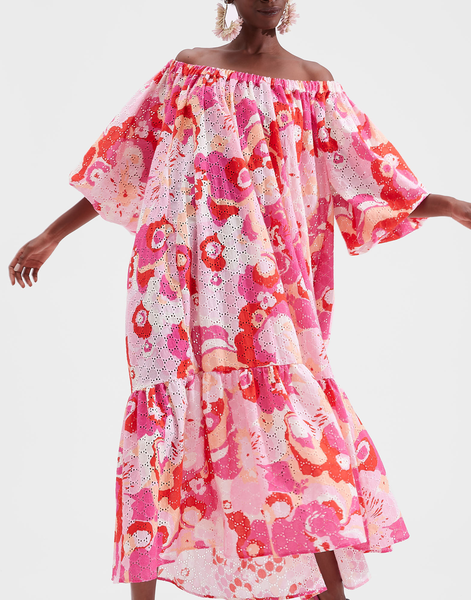 Paloma Dress La DoubleJ: Peonia Rosa Paloma Dress LaDoubleJ: Peonia Rosa DRE0236SAN001