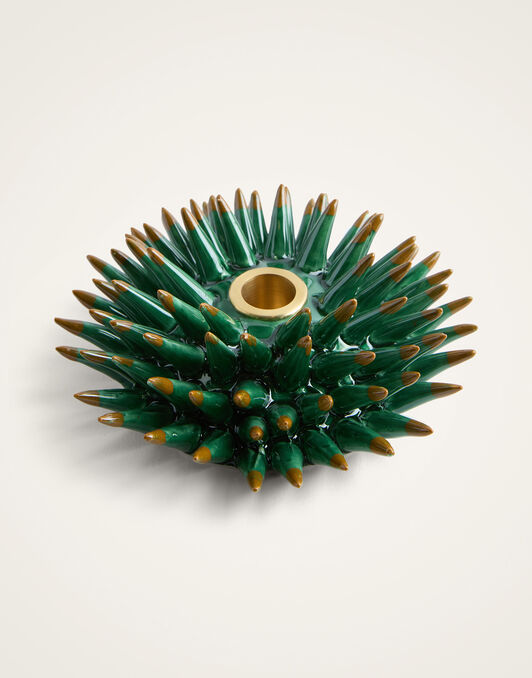 Spine Candle Holder La DoubleJ: Solid Forest Green Spine Candle Holder La DoubleJ: Solid Forest Green OTC0008CER004