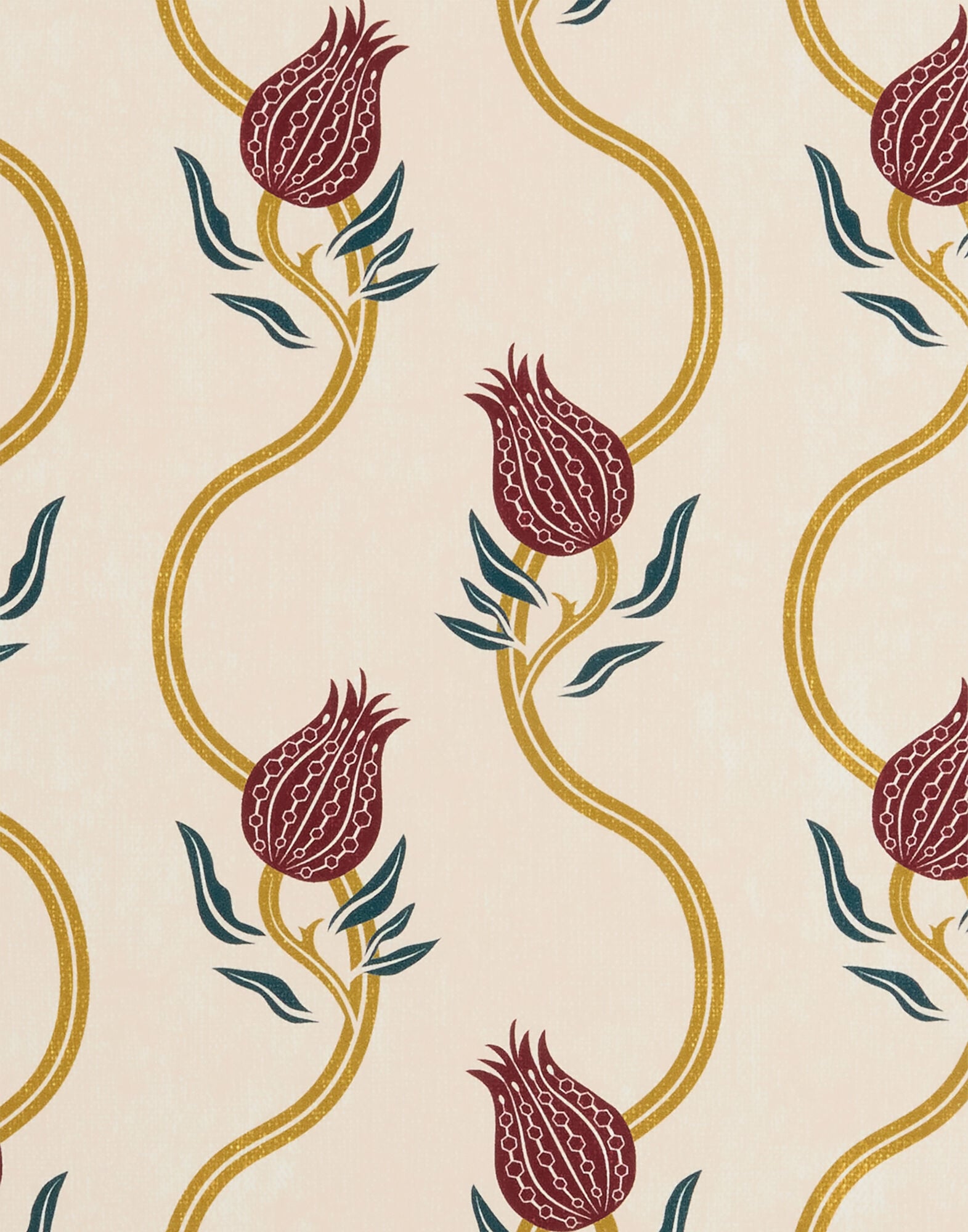 TV Placemats Set of 2 La DoubleJ: Melograno Ivory PMT0040CRK001