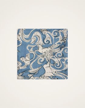Large Tablecloth La DoubleJ: Cosmos Light Blue TBC0018LIN008
