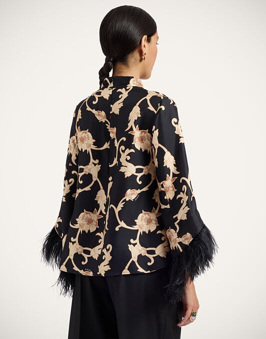 Make An Exit Top La DoubleJ: Buttercup Black TOP0104SIL001