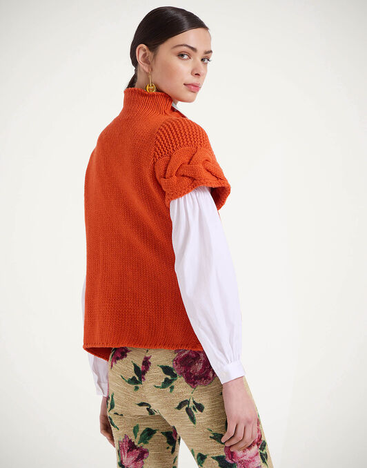 Portrait Top La DoubleJ: Solid Rust PUL0204KNI120
