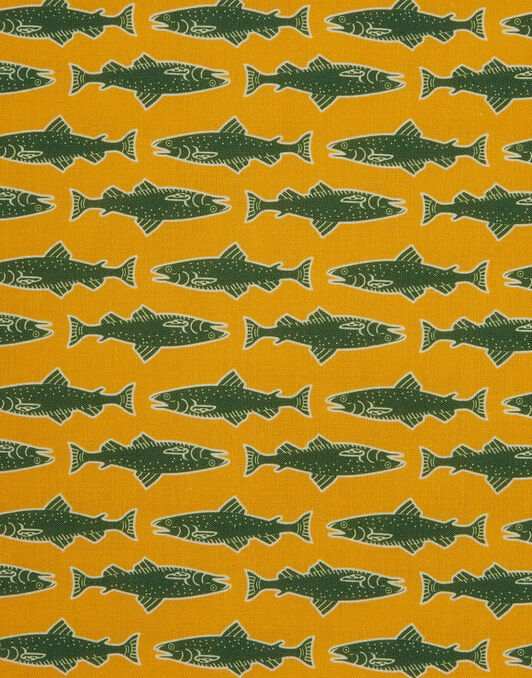 Placemat Set Of 2 La DoubleJ: Como Fish Yellow Placemat Set Of 2 La DoubleJ: Como Fish Yellow TBM0001LIN005