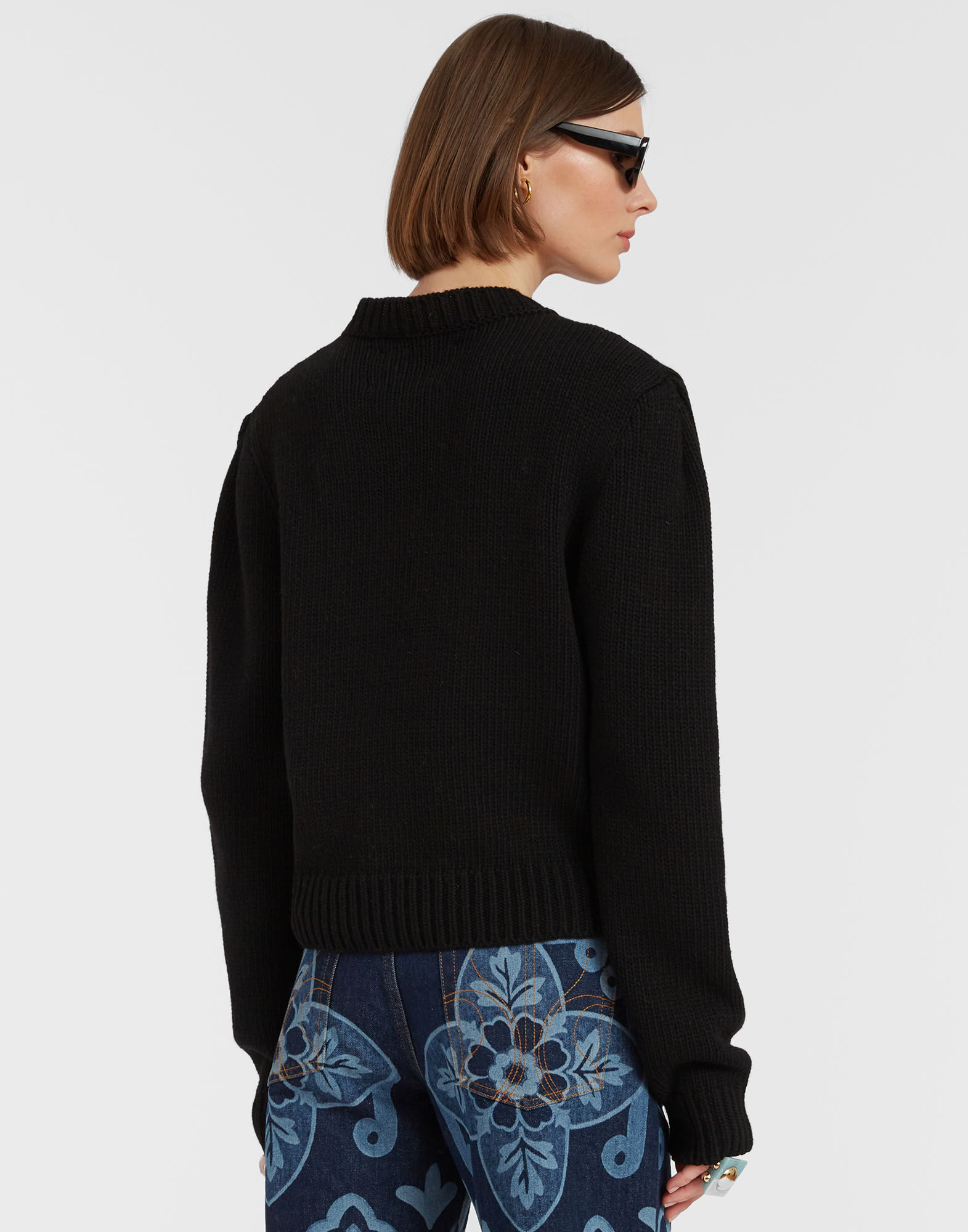 Lampone Sweater La DoubleJ: Black PUL0179KNI093