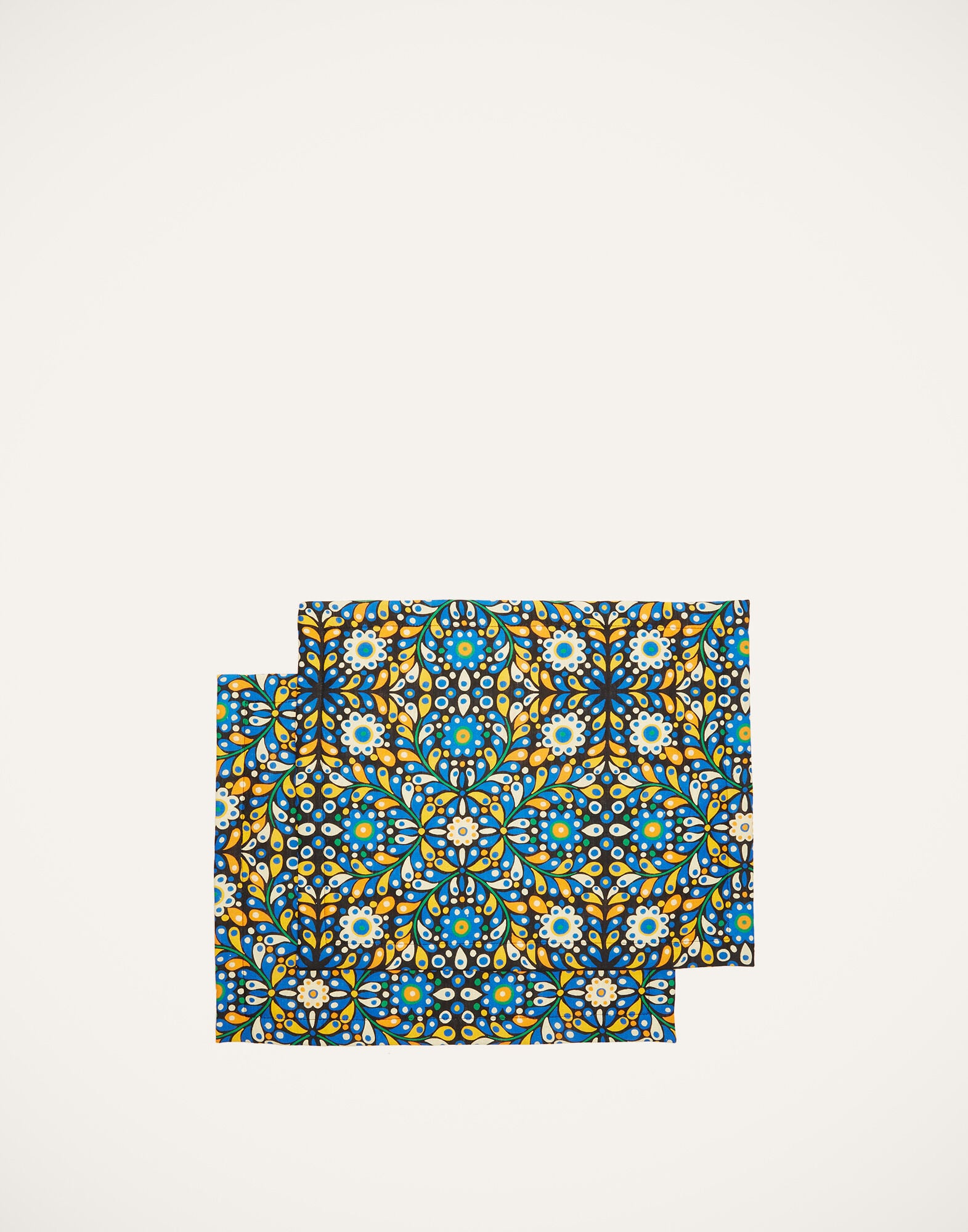 Placemat Set Of 2 La DoubleJ: Confetti Blu Placemat Set Of 2 La DoubleJ: Confetti Blu TBM0001LIN005
