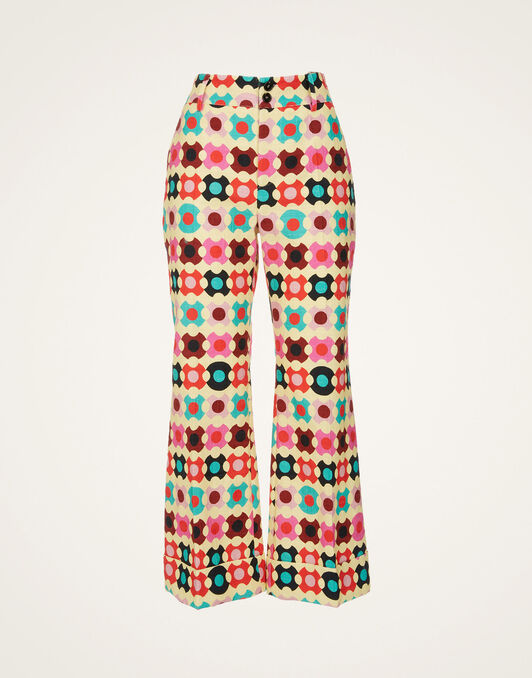 Hendrix Pants La DoubleJ: Groovy Dot Giallo ldj-babe-sonya-woodros