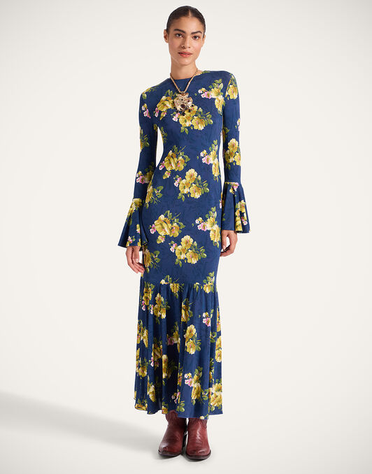 Alba Dress La DoubleJ: Riptide Midnight Blue DRE0670JER027