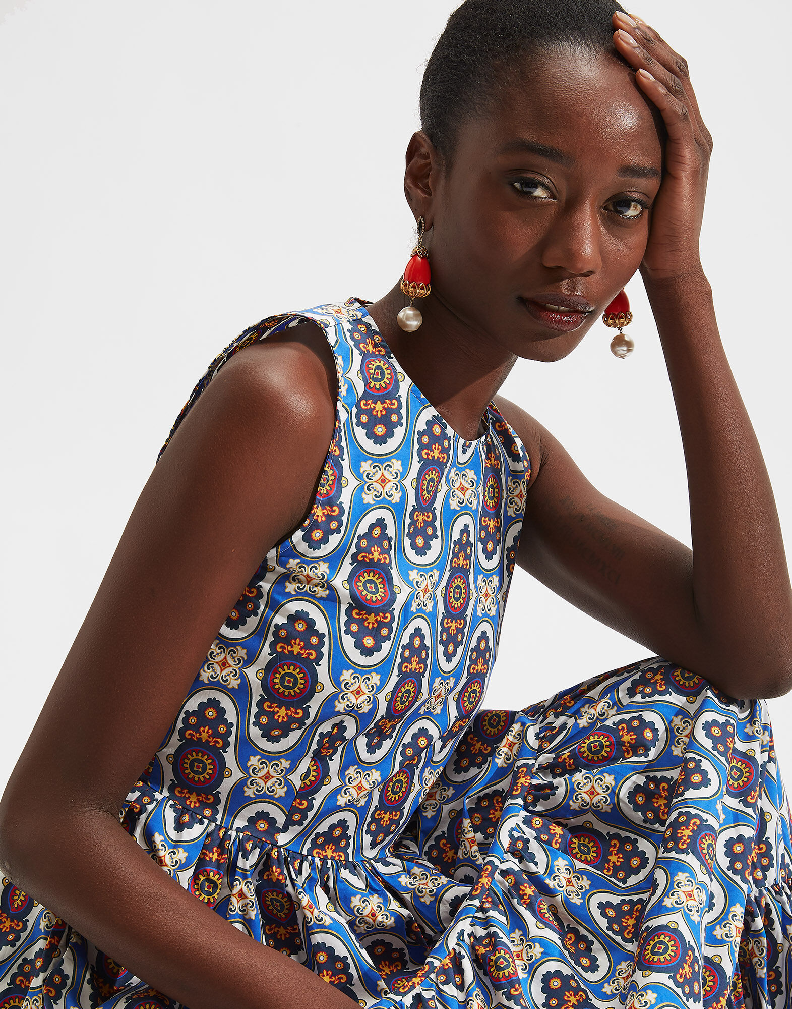 Sleeveless Big Dress La DoubleJ: Amalfi Sleeveless Big Dress LaDoubleJ: Amalfi DRE0185COT001