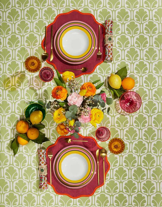 Soup Plates Set Of 2 La DoubleJ: Rainbow Yellow Soup Plates Set Of 2 La DoubleJ: Rainbow Yellow SOU0002CER001