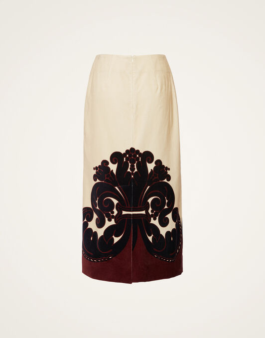 Pencil Skirt La DoubleJ: Corsini Placée Cream Pencil Skirt La DoubleJ: Corsini Placée Cream SKI0022COT060
