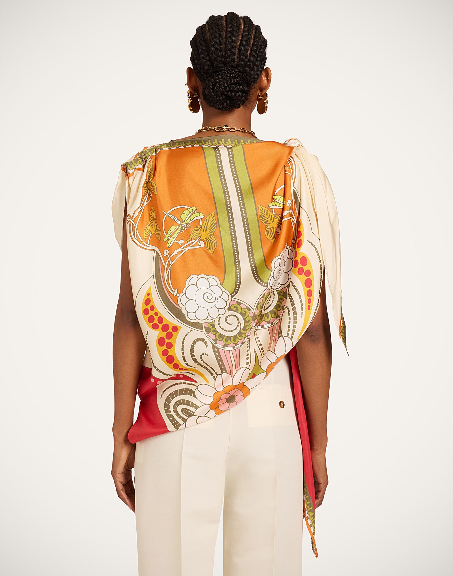 Full-On Foulard La DoubleJ: Ambrosia Placée Orange Full-On Foulard La DoubleJ: Ambrosia Placée Orange SCA0096SIL029