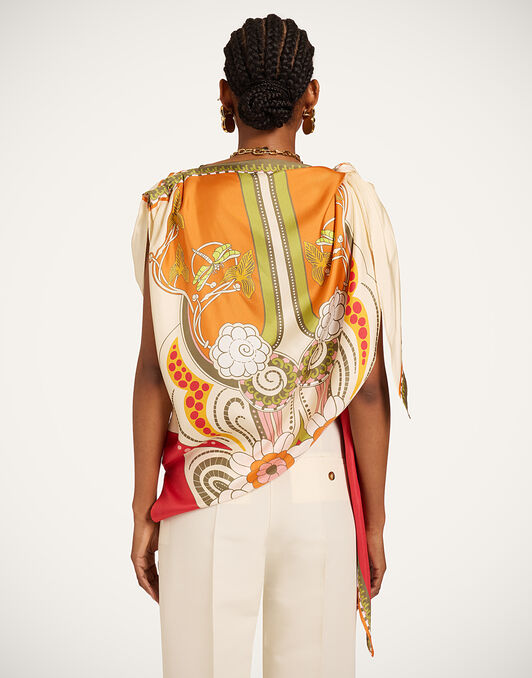 Full-On Foulard La DoubleJ: Ambrosia Placée Orange Full-On Foulard La DoubleJ: Ambrosia Placée Orange SCA0096SIL029