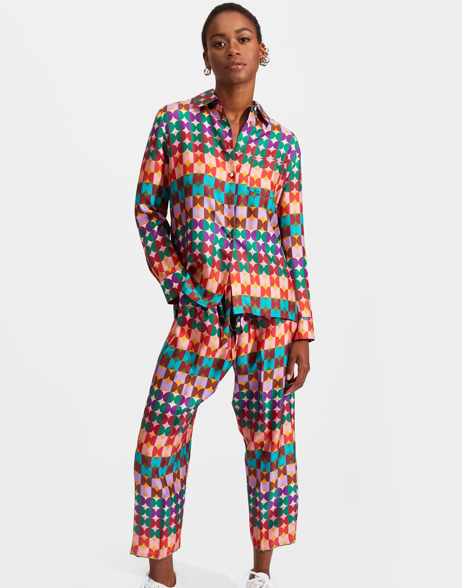 Boy Shirt La DoubleJ: Mezzaluna Rainbow SHI0040SIL006