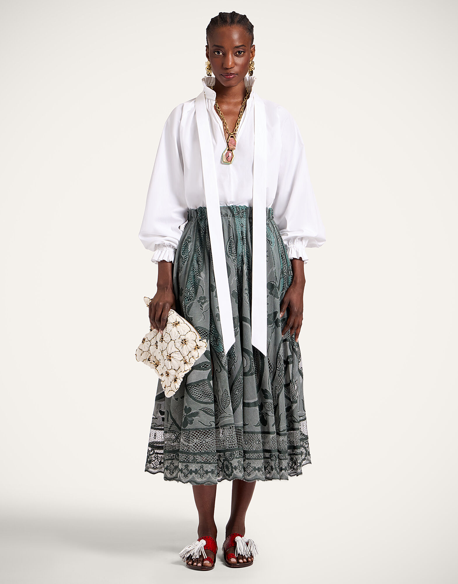 Duchess Skirt La DoubleJ: Solid Emerald Duchess Skirt La DoubleJ: Solid Emerald SKI0146LAC010