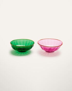 Luxury Nut Bowl Set of 2 La DoubleJ: Verde/Rosa GLA0010MUR001