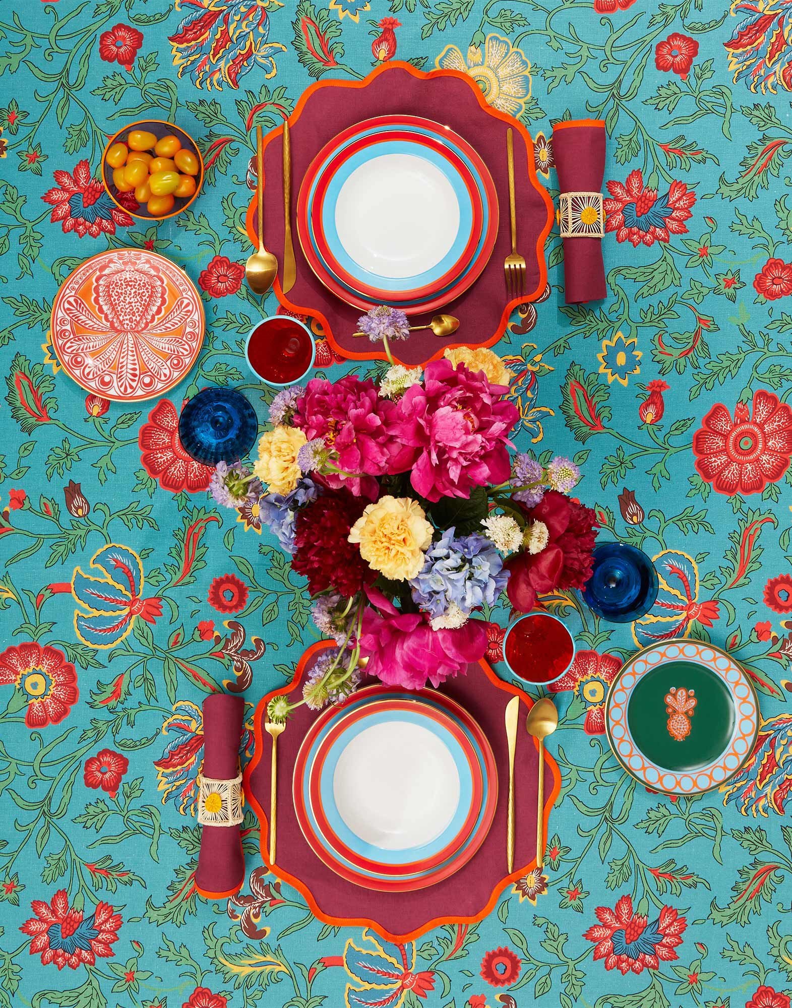 Dinner Plates Set Of 2 La DoubleJ: Rainbow Azure DIN0002CER001