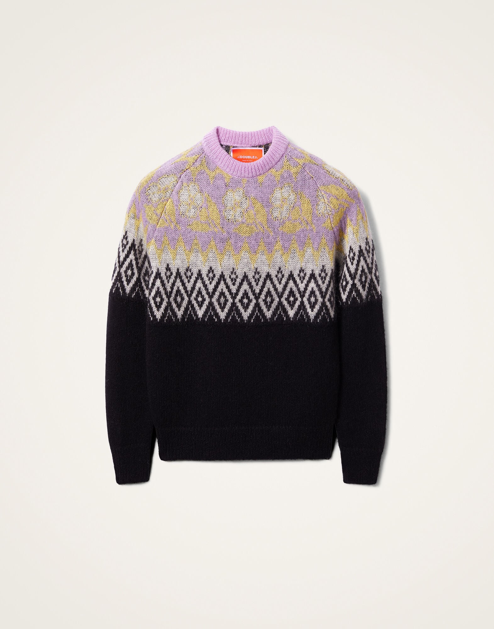 Slope Sweater La DoubleJ: Black & Lilac Slope Sweater La DoubleJ: Black & Lilac PUL0217KNI127