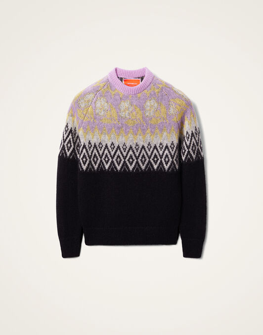 Slope Sweater La DoubleJ: Black & Lilac Slope Sweater La DoubleJ: Black & Lilac PUL0217KNI127
