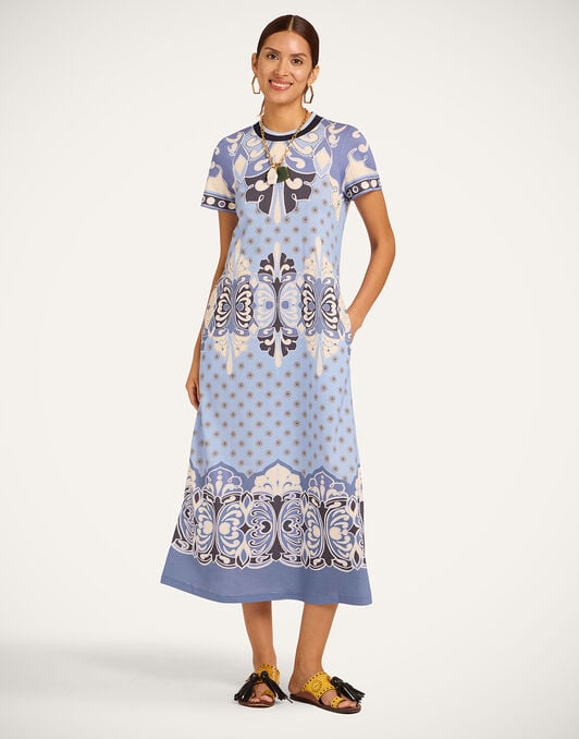 Sporty Swing Dress La DoubleJ: Cocoon Placée Blue Sporty Swing Dress La DoubleJ: Cocoon Placée Blue DRE1106JER085