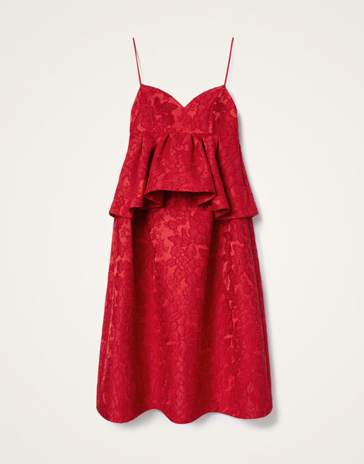 Satine Dress La DoubleJ: Peony Red Satine Dress La DoubleJ: Peony Red DRE0901JCQ111