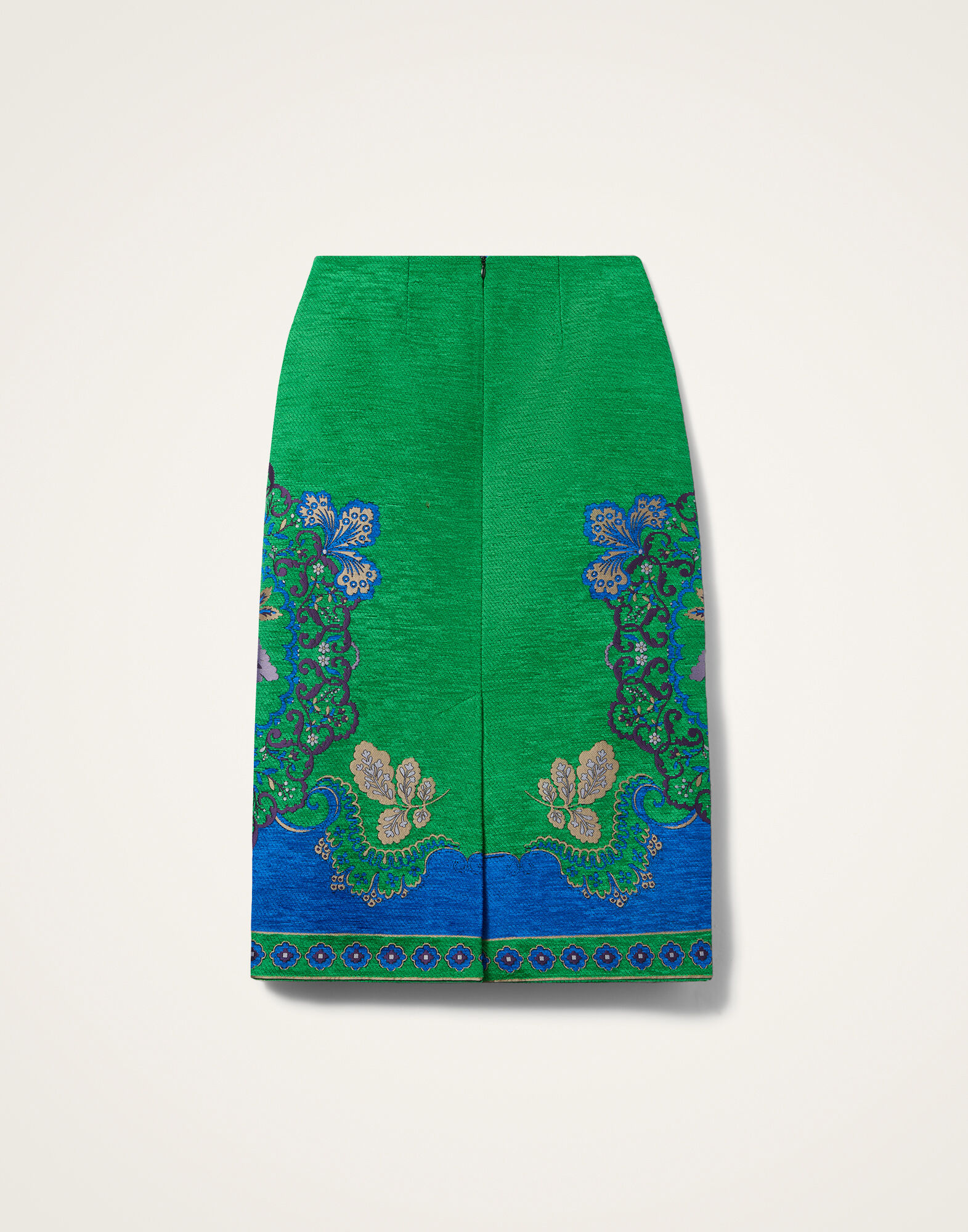 Pencil Skirt La DoubleJ: Cornucopia Placée Green Pencil Skirt La DoubleJ: Cornucopia Placée Green SKI0011JCQ130