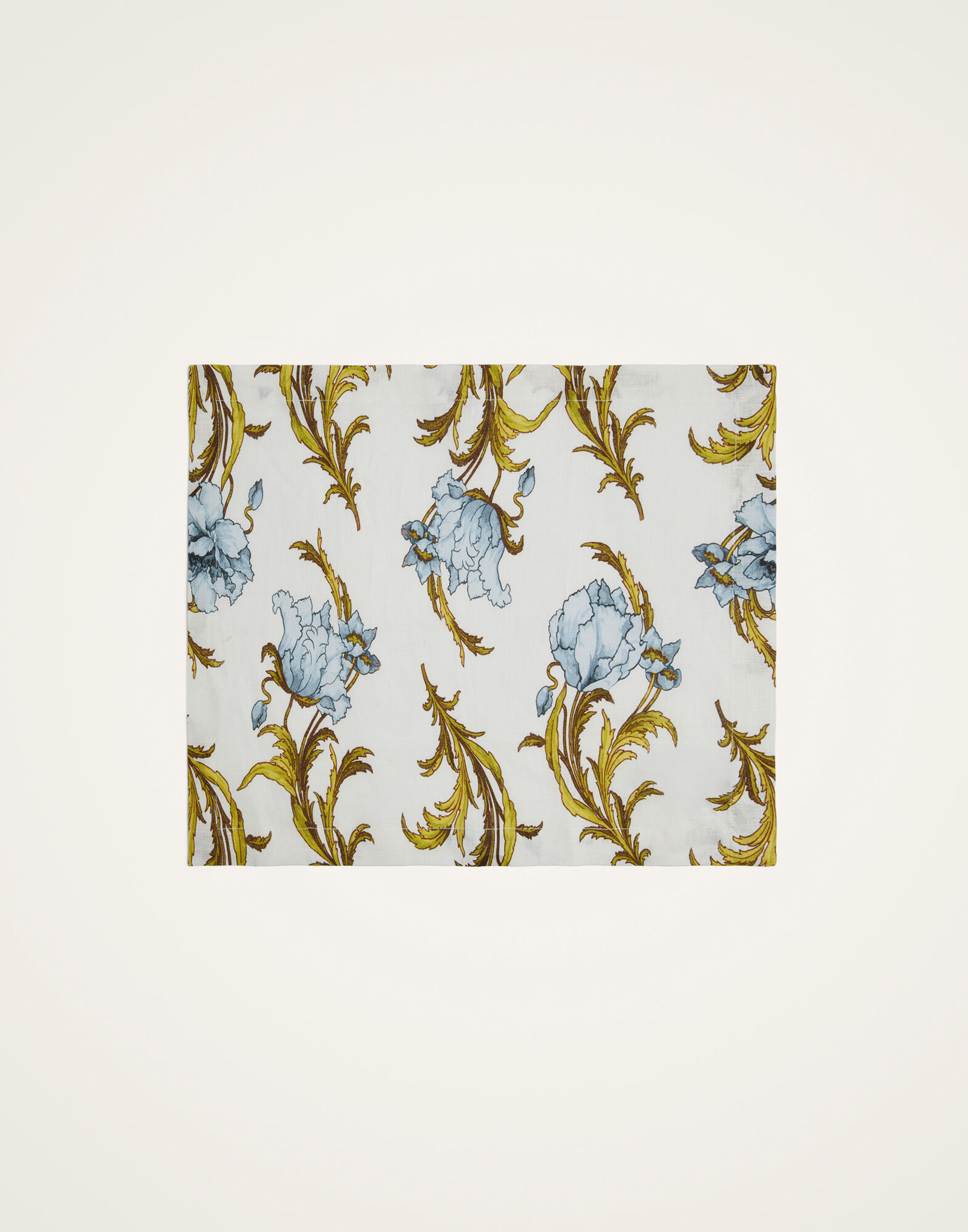 Placemats Set Of 2 La DoubleJ: Nymph Bloom Light Blue Placemats Set Of 2 La DoubleJ: Nymph Bloom Light Blue PMT0026LIN008