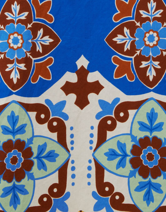 Cortile Shirt La DoubleJ: Tiles Degrade Placée Blue SHI0074COT015