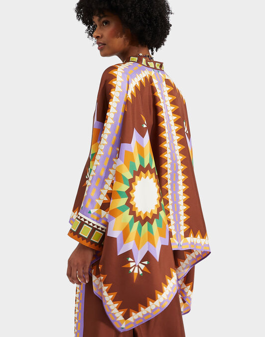 Foulard Shirt La DoubleJ: Sunset Moro Placée Foulard Shirt La DoubleJ: Sunset Moro Placée SHI0167LAC008