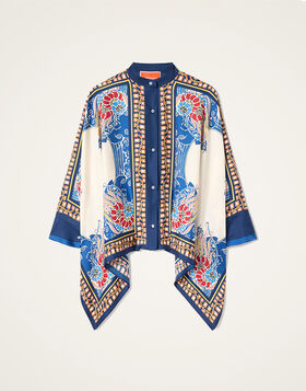 Foulard Shirt La DoubleJ: Lemuria Placée Blue SHI0167LAC008