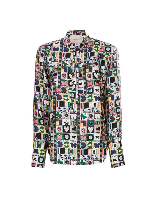 Portofino Shirt LaDoubleJ: Francobollo SHI0046SIL001
