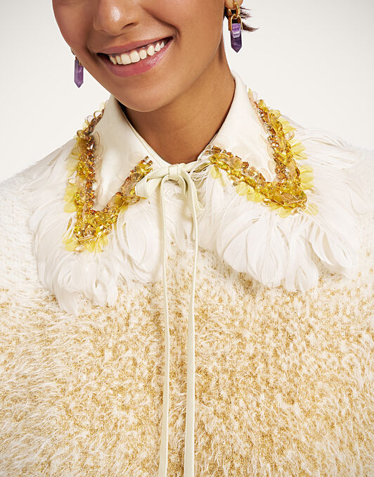 La Scala Collar La DoubleJ: Solid Ecru La Scala Collar La DoubleJ: Solid Ecru SCA0125COT101